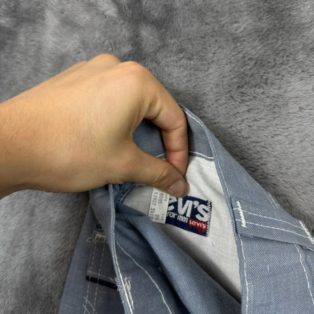 Levi's Trousers Mens 38 Blue New Vintage Deadstock Contrast Stitch Straight Leg